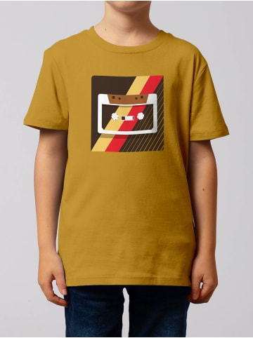 wat? Apparel T-Shirt Kassette in Ocker