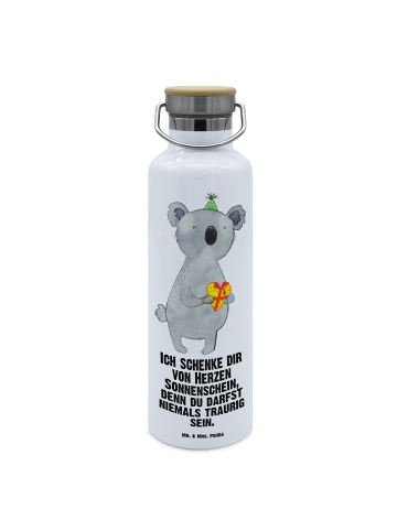 Mr. & Mrs. Panda Trinkflasche Koala Geschenk mit Spruch in Weiß