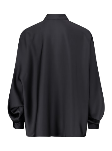Vera Mont Satin-Bluse mit Kragen in Schwarz