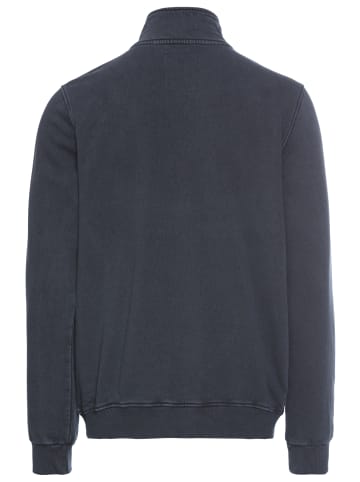 Man's World Sweatjacke in blau gewaschen