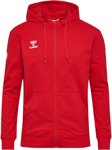 Hummel Reißverschluss Kapuzenpullover Hmlgo Herren in TRUE RED