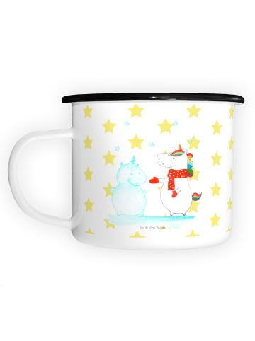 Mr. & Mrs. Panda Pott Einhorn Schneemann ohne Spruch in Weiß