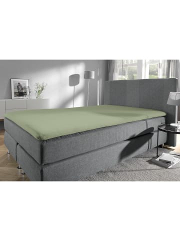 Erwin Müller Frottee Topper-Spannbettlaken Füssen in grün