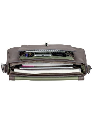 Leonhard Heyden Nizza Aktentasche Leder 39 cm Laptopfach schwarz1