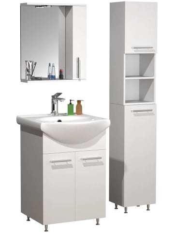 ebuy24 Badmöbelset LisaloM Weiß 85 x 45 cm