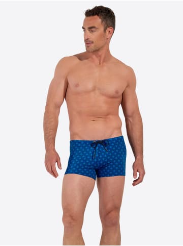 HOM Badeshorts Swim Shorts Trinacria in navy print