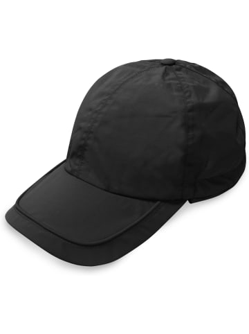 Normani Outdoor Sports Wasserdichte Regenmütze mit Ohrenschutz Northproof in Schwarz