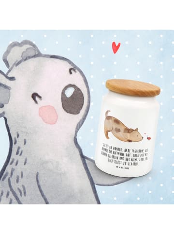 Mr. & Mrs. Panda zuckerdose Hund Marienkäfer mit Spruch in Weiß