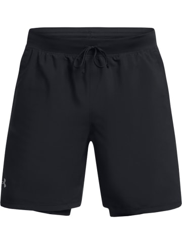 Under Armour Short "Ua Launch 7'' 2-In-1 Shorts" in Schwarz