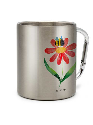 Mr. & Mrs. Panda Becher Hummel Blume ohne Spruch in Silber