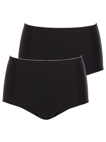 Conturelle 2er Pack Taillenslip in schwarz schwarz