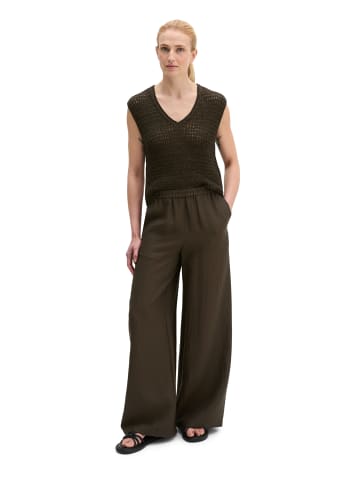 Marc O'Polo Pull-On-Pants wide in Mossy Earth