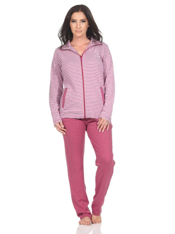 NORMANN Interlock Hausanzug langarm - 87797 in beere