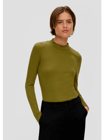 S. Oliver T-Shirt langarm in Olive