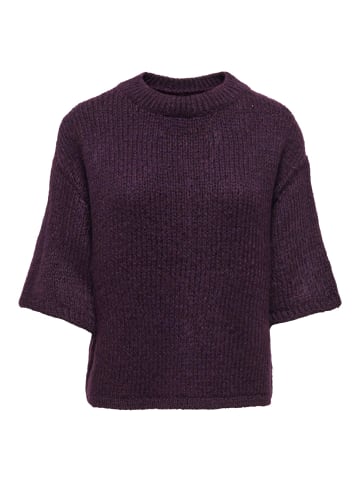 JDY Gestricktes T-Shirt in Plum Perfect