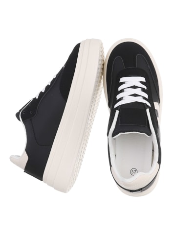 Ital-Design Freizeitschuh in Schwarz und Weiß