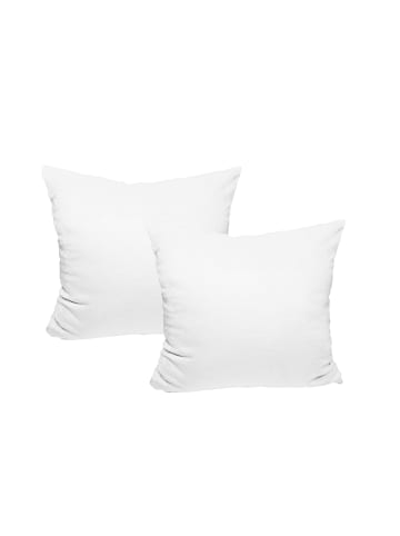 JACK 2er Set Teddy Flausch Kissen 40x40cm in Weiß