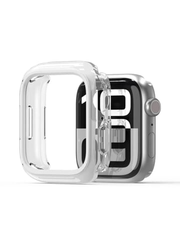 COFI 1453 Gehäuse für Apple Watch Serie 10 Schwarz 42 mm in Weiß