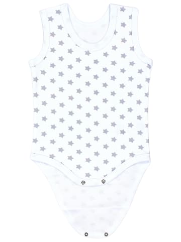 TupTam Baby Mädchen Achselbody 5er Pack in weiß/grau