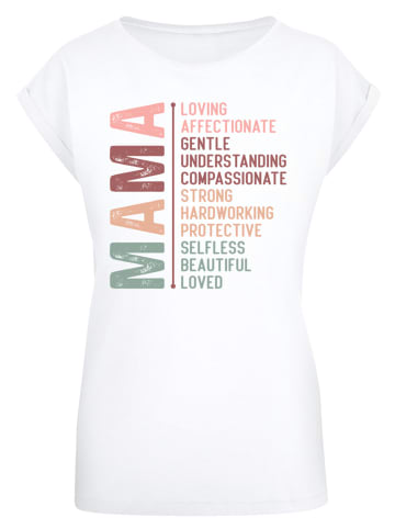 F4NT4STIC T-Shirt Muttertag Feiern Sie die Mama in weiß