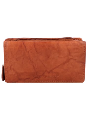 Greenburry Basic Geldbörse RFID Leder 14 cm in cognac