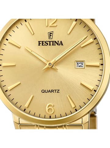 Festina Analog-Armbanduhr Festina Klassik gold groß (ca. 40,5mm)