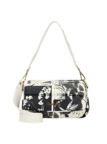 Desigual Silkscreen Tone Schultertasche 24 cm in white