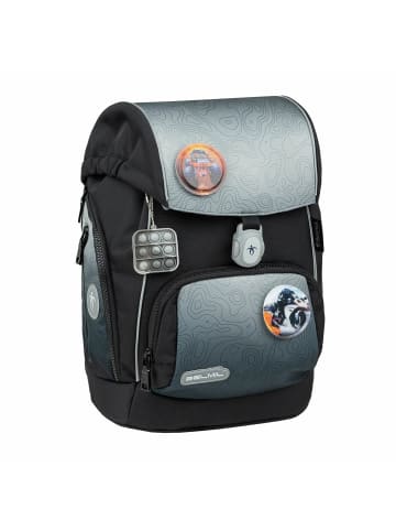 Belmil Rucksack Comfy Plus Premium Schulranzen Set 5-teilig Black Grey Tasche 7 Jahre