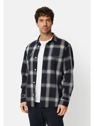 Camel Active Langarm Hemd aus reiner Baumwolle in Navyblau