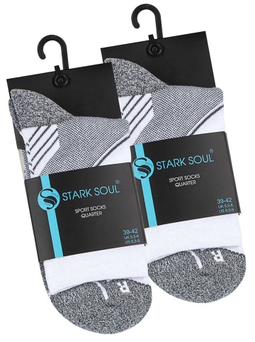 Stark Soul® Quarter Performance Sport Socks 2 Paar in weiß