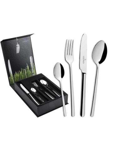 Picard & Wielpütz 24er Set Tafelbesteck inkl. Besteckbox Ventura in silber