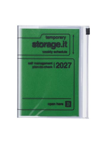 Marks Europe Kalender - Mark's 2026/2027 Diary A6 Storage.it, Green
