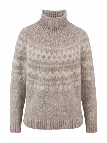 Hessnatur Hessnatur Rollkragenpullover Relaxed aus Alpaka und Bio-Baumwolle in naturgrau