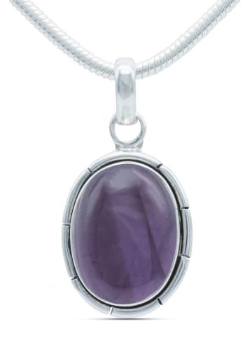 mantraroma 925er Silber - Ketten (L) 15 x (B) 30 mm mit Amethyst