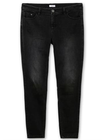 sheego Stretch-Jeans in black denim