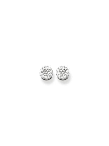 Thomas Sabo Ohrstecker Classic Pavé Weiß in silber, weiß