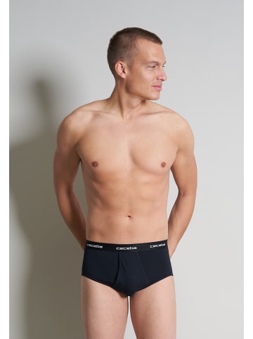 CECEBA Slip 2Er Pack New Classics in schwarz-dunkel-uni