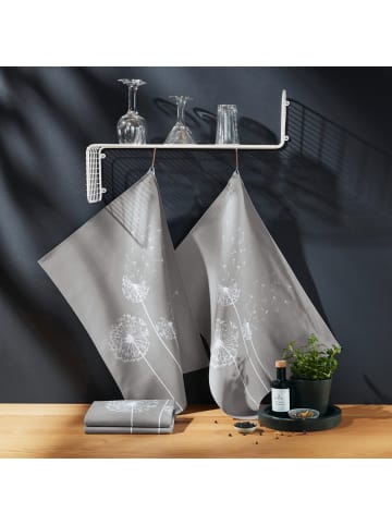 Erwin Müller Baumwolle Geschirrtuch 4er-Pack in Pusteblume