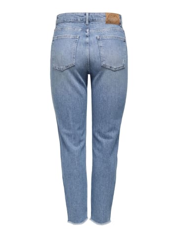 ONLY Jeans ONLEMILY LIFE HW ST CR AK DT DOT308 regular/straight in Blau