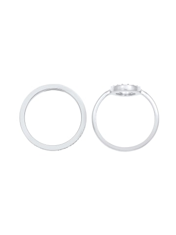 Elli Ring 925 Sterling Silber Kreis, Ring Set in Silber