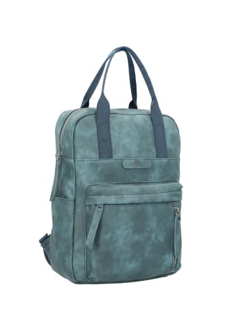 Greenburry Toni Rucksack 42 cm Laptopfach in petrol