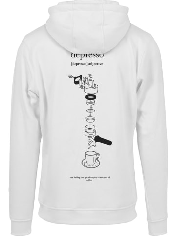 Mister Tee Hoodie "Depresso Hoody" in Weiß