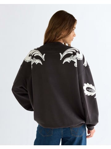 Wrangler Sweatshirt Applique in Faded Black