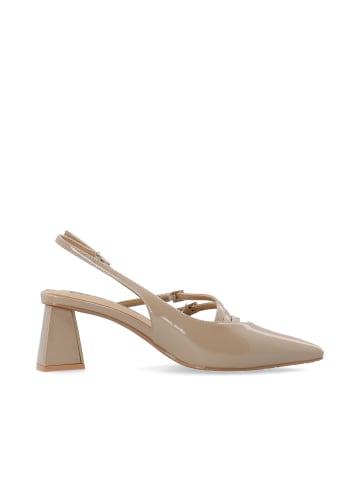 Bianco Slingbacks in NougatPatent1