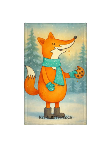 Mr. & Mrs. Panda Handtuch Gäste-WC Fuchs Keks Design ohne Spruch in Weiß