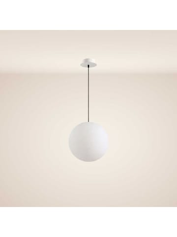 s.LUCE Hänge-Kugellampe Globe für Innen & Außen IP54 in Weiß