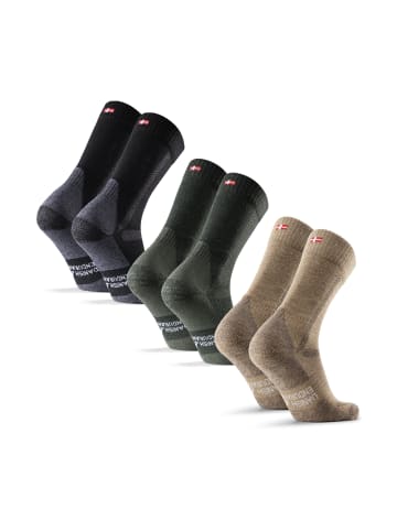 DANISH ENDURANCE Socken Hiking Classic in beige green black