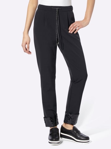 Heine Bundfaltenhose in schwarz