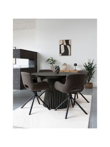 ebuy24 Esstisch Osaka Schwarz 120 x 120 cm