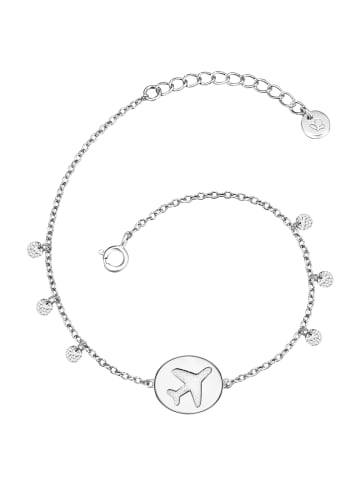 Glanzstücke München Armband Flugzeug aus Sterling Silber in silber